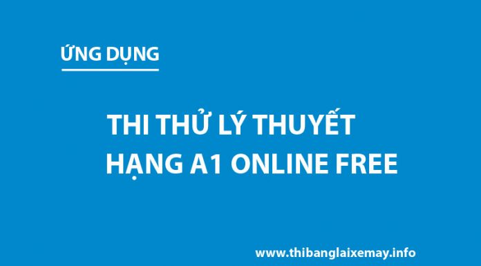 Thi thử bằng lái xe máy A1 miễn phí Online | Bộ đề mới đổi 2020 thi thử bằng lái xe a1 online miễn phí
